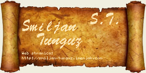 Smiljan Tunguz vizit kartica